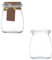 Gläser 100ml mit Korkdeckel,20 Pack Kleine Glas Geschenk Glasflaschen, Small Glass Favor Jars Bottles mit Etikett,Hanfseil & Abdeckung,Pudding Gläser für Joghurt Pudding Hochzeitsgeschenke