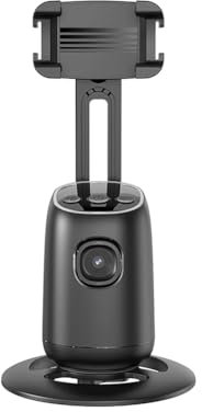 MQODLFP P05 AI Follow Gimbal 360 Rotación Cara Tracking Estabilizador Filming Portátil Escritorio Teléfono Móvil Soporte para Live/Foto