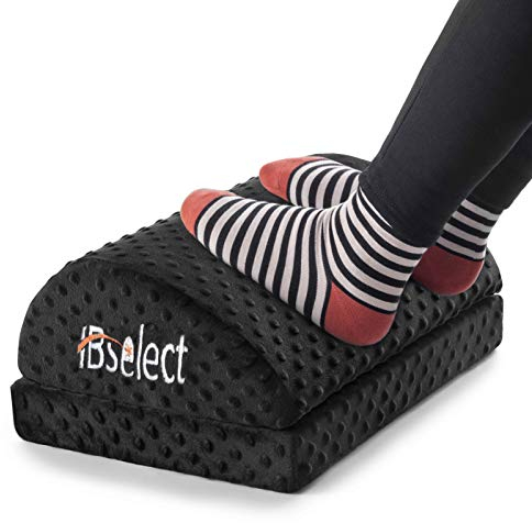 HBselect Füßauflage aus druckausgleichendem Memory Foam Füßkissen Fußstütze Fußablage Ergonomisches Fußstützenkissen mit Antrutschbeschichtung