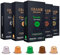 Grano Milano Variety Pack Coffee Capsules - 100 Aluminium Coffee Pods Compatible With Nespresso Original Line, Medium And Dark Roast, Made In Italy