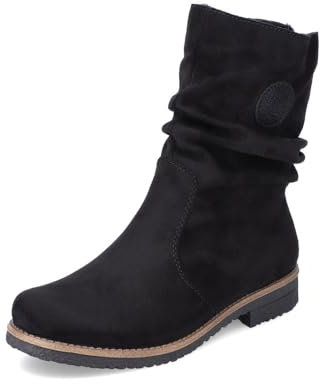 Rieker Damen Klassische Stiefeletten 73560, Frauen Stiefeletten,Bootee,Booties,halbstiefel,Kurzstiefel,uebergangsschuhe,schwarz (00),38 EU / 5 UK