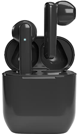 Music Hero Auricolari twin NUBOX True Wireless Stereo per cellulari, tablet, laptop Lenovo, HP, MacBook, 2.5 ore di musica e chiamate, basetta 300 mAh, auto ON/OFF, assistente vocale