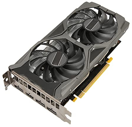 VBESTLIFE GTX 1660 Super-Grafikkarte, 8K HDR 1785 MHz GPU 6 GB GDDR6 192-Bit-Gaming-Grafikkarte, 3DP + HDMI, Grafikkarte mit Zwei Lüftern für PC-Computerspiele