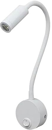 HiCOZZIE 3W Wall Mounted Reading Light Flexible Gooseneck LED Sconce Lamp for Bedroom, Office, Workbench, Studio Reading Lamp Easy Install Easy to Use