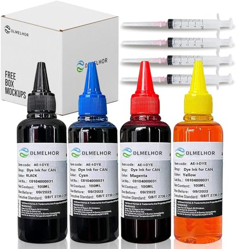 4 cartucce di ricambio universali per stampanti a getto d'inchiostro EPN Canon HP Brother Lexmark Samsung Dell Kodak Cartucce di ricarica compatibili con sistema CISS CIS 4 colori