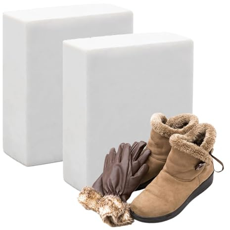 Lot de 2 gommes à effacer le daim - Pour chaussures, sacs, rembourrage - Blanc