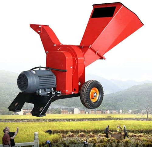 KLYDBMYT Trituradora de Ramas de jardín, trituradora de Madera eléctrica, Motor de 3000 W, 220 V/380 V, diámetro de trituración (tamaño: 220 V)