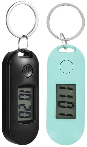 TOVINANNA 2pcs Digital Pocket Watch Clip on Keychain Examination Electronic Watch Backpack Keyring for Kids Nurse Student Test School and Outdoor Use
