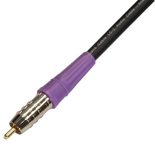 Blue Jeans Cable LC-2 Double-Shielded Low Capacitance Subwoofer Cable, 6 Foot, Black