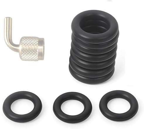 10Pack 19037 ORing Seals, Compatible with Yellow Jacket SealRight 1/4 Quick Couplers 19109 and 19209, HVAC Low Loss Fittings, Compatible with Yellow Jacket Hose Gasket, Refrigerant Hose Seal Rings
