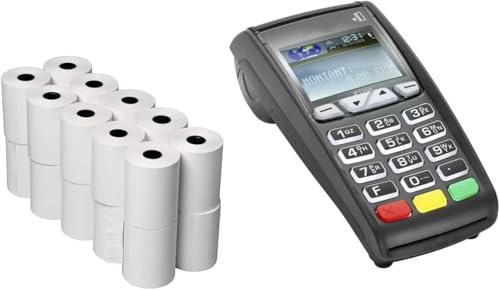 Smooth Papers 57x38mm Thermal Paper Till Rolls Pack of 20 | Credit Card PDQ Machine Receipt Rolls for All POS and Cash Registers