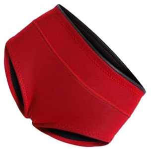 ICDKOYK våtdräktsbyxor superstretchiga neopren bekväma dykbyxor för vattensporter dykvåtdräkt underkläder baddräkt korta byxor solbad snorkling våtdräktsshorts boyshort, Röd, XL