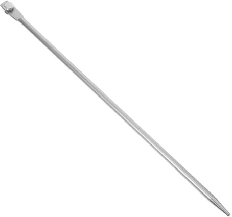 Alipis Piquet de Terre Galvanisé en Fer pour Clôture Électrique et Mise la Terre, Tige Métallique Pointue Haute Stabilité pour Usage Extérieur et Construction