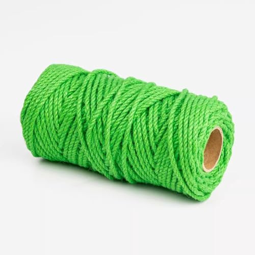 Tiragraffi per gatti, corda in sisal naturale, corda di canapa per albero del gatto, impacchettamento da giardino, riparazione, imballaggio artigianale, progetti fai da te (4 mm x 50 metri, verde)