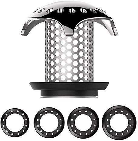 Abflusssieb Abfluss Haarfänger Badewanne sinken Sieb 304 Edelstahl Abfluss Catcher Anti-Rost Abflusssieb Dusche Haarfänger Kompatibel Match Drain Größe von 3.5cm bis 4.5cm