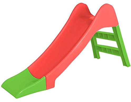 Spetebo Scivolo per bambini, colorato, 135 x 67 x 46 cm, in plastica, scivolo da giardino