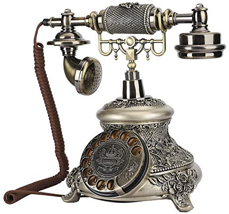 Retro Telefon Antike Vintage Festnetztelefone Klassisches Drehscheiben-Drehtelefon für den Salon zu Hause
