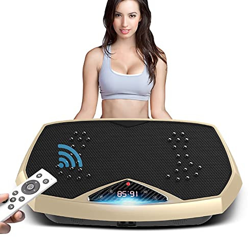 TräNingsmaskin Med Vibrationsplatta, Kroppsbantningsmaskin, TräNingsmaskin FöR Hela Kroppen Fitness Vibrationsplatta, FöR Viktminskning, 120 NivåEr TräNingsmaskin FöR Hemgym,B