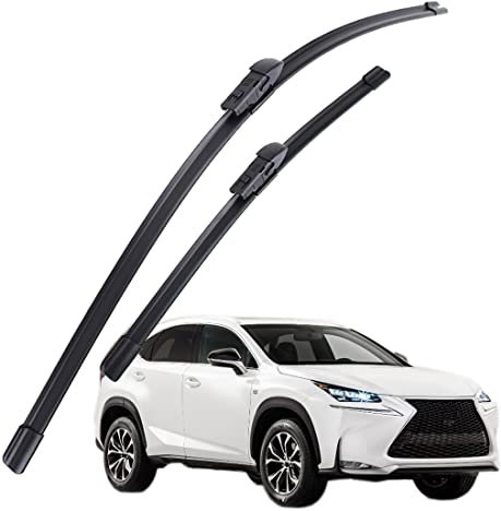 Scheibenwischer Für Auto Scheiben Wiper Blades Für NX200 NX200t NX300h 2015-2019 Wischerblatt Vorne Wischblätter Gummi Windshield Wipers 650mm+400mm fit Schieberegler,Front Window Wiper 2pcs