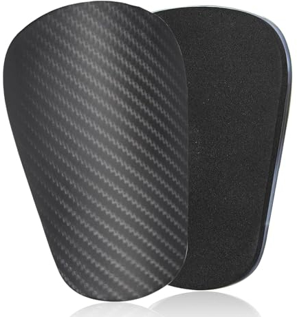 2 Stück Mini Fußball Schienbeinschoner, 10 x 6 cm Extra Mini Schienbeinschoner, Universalgröße Schutzausrüstung, Kleine Schienbeinschoner für Männer Frauen Kinder Jungen Mädchen