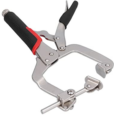 Pocket Hole Clamp, Corner Clamp, Angle Pocket Hole Hand Tools 2 in 1 for Woodworking Joinery Carpenter High Carbon Steel Material, Angle Clamps