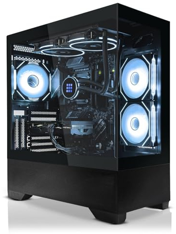 SYSTEMTREFF PC Gamer High-End AMD Ryzen 7 9800X3D 8x5.2GHz | Nvidia RTX 5070 12 Go | 1To M.2 NVMe | 32Go DDR5 RAM | Windows 11 | Ordinateur de Bureau pour Les Joueurs, Les Gamers & Streamer