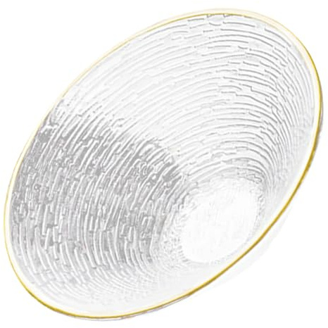 Mipcase Ciotola di Vetro Insalatiera per Frutta Dessert Portata Multiuso Elegante Resistente per Casa Ristorante Ospiti