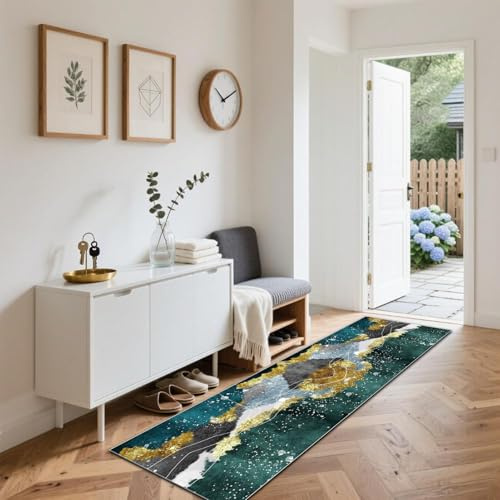 Alfombra de Pasillo Alfombra Pasillo Antideslizante Lavable Alfombra Cocina Alfombras de Pasillo Larga Alfombras de Habitacion Entrada Felpudo para Cocina Dormitorio salón 50 x 70 cm