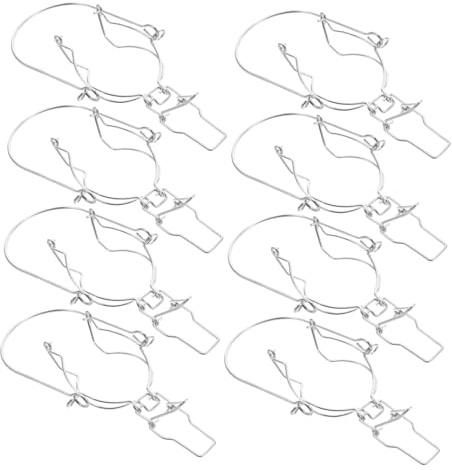 Healifty 8 Piezas Clips de Metal para Tarros de Vidrio Sujetadores de Alambre Resistente Cierres Portátiles y Herméticos para Conservas Recambios para Frascos de Almacenamiento de Alimentos