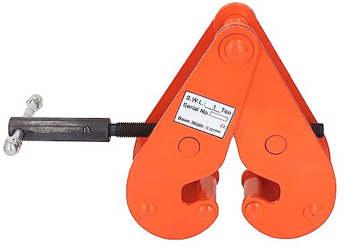 Morsetto per trave Gearwell, morsetto di sollevamento verticale da 1 tonnellata e pinza per trave, strumento di serraggio per rigging in acciaio legato, capacità di 2200 libbre