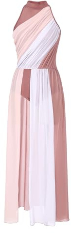 Runhomal Robe Danse Lyrique pour Femmes Robe Danse Lyrique pour Femme Adulte Femme Performance Scène Vacances Partie Contemporaine