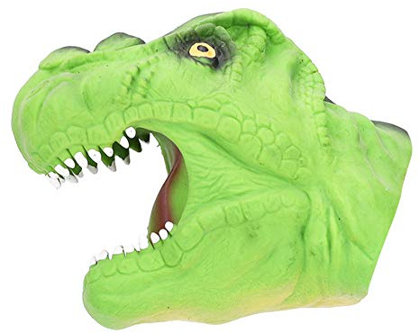 Chiyyak Tecknad Dinosaurie Handdocka Docka Handskar Interaktiv Leksak för Barn Berättelser Miljövänlig Mjuk Grön (grön handdocka)