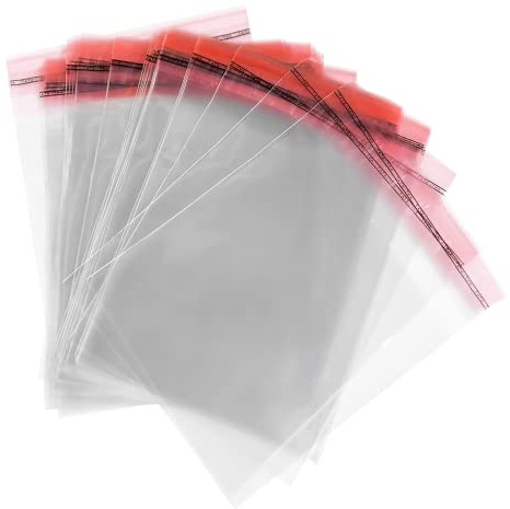 OliveBird 500 Transparente Bolsas De Celofán Que Uno Mismo Sellar Con Tapa Peel & Seal bolsas tamaño 10 cm x 10 cm + 3 cm solapa