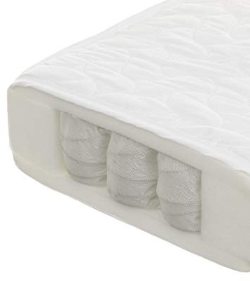 Obaby Pocket Sprung Mattress, 120 x 60 cm Baby Cot Mattress with Individual Pocket Springs and Removable Washable Cover