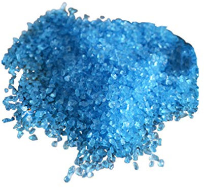 Healifty Piedras de Vidrio de Grava de Arena Decorativa para Jardinería Paisajismo Acuario Pecera Decoración Florero Rellenos 500G (Azul)