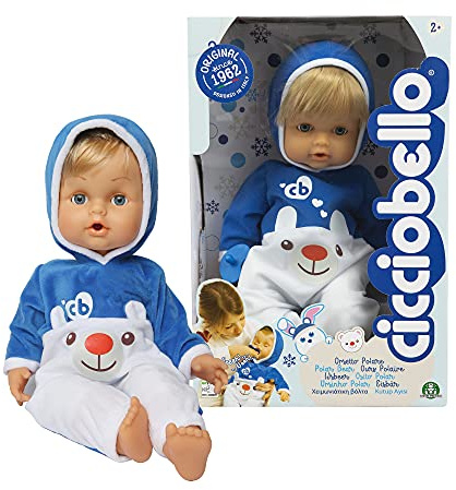 Cicciobello Orsetto Polare, Bambola Interattiva con Funzione Pianto e Tutina Invernale, Giochi Bambini 2 anni, Altezza 42 cm, Coccolalo e Dagli il Ciuccio per Farlo Smettere di Piangere