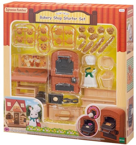 Sylvanian Families Bakery Shop Starter Set - dollhouse plasyet 5536, Red