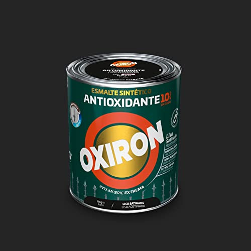 OXIRON Esmalte Antioxidante Liso Satinado Negro 250 ml