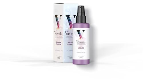 Vapoorise - Baby Poo Odour Eliminating Spray - Made in UK Nappy Changing Bag Accessory - Non-Harmful, Environmentally Friendly & Baby Safe - Lavender & Ylang Spray - 100ML