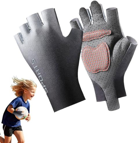 Guantes sin dedos para niños, guantes de motocross para pesca, guantes de monopatín sin dedos, guantes de entrenamiento, antideslizantes para gimnasia infantil