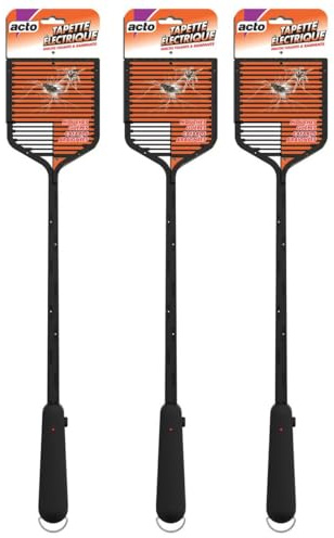 ACTO Tapette Électrique Anti-Insectes - Lot de 3 | Efficacité Immédiate