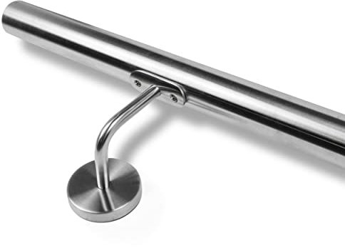 INOXLM Corrimano Diam. 42,4 mm in Acciaio Inox AISI 304 Con Finitura 'Satinata' | Made in Italy | Fai Da Te | Ideale per Uso Interno ed Esterno (900 mm)