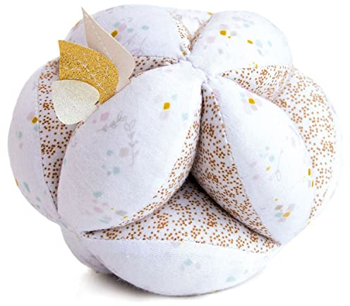 Doudou et Compagnie – Sugar Rabbit – Greifball mit Rassel – DC3503 – Weiß, Pink oder Grün