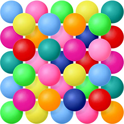 Lewtemi 300 Pack 2.4g 40 mm Table Tennis Balls Bouncy Party Decoration Entertainment Plastic Table Tennis Balls for Games Arts Sports Activities(Colorful)