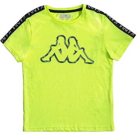 Kappa Camiseta de Manga Corta Marca Modelo Camiseta de Manga Corta Infantil Skappa K Verde limón