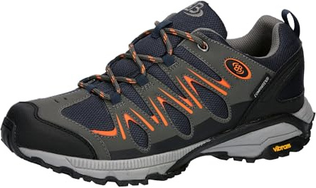 Brütting Men's Expedition Trail Running Shoe, Navy Grey Orange, 8 UK