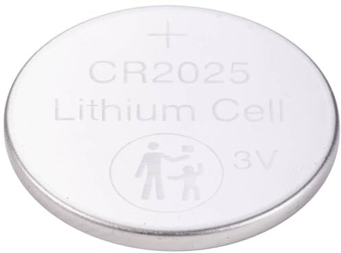 VOLTCRAFT LM2025 - Pila a bottone CR 2025, al litio 140 mAh, 3 V, 1 pezzo.