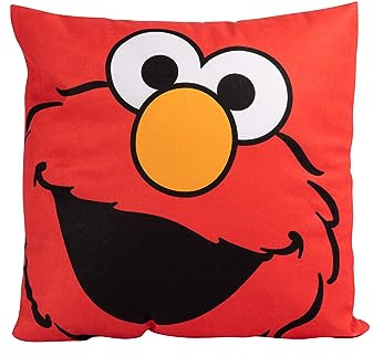 United Labels Sesamstraße Kissen, Kopfkissen Elmo 30x30 cm, Rot, Sofakissen, Dekokissen für Fans