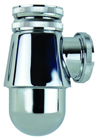 Wirquin, chromé 30724333 Siphon de lavabo à culot court Ø32 en laiton