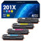 LOFBLAT 201X 201A Ersatz für HP 201X 201A CF400X CF400A Multipack Toner für HP Color Laserjet Pro MFP M277dw M277n M252dw M277 M274n M252n M252 M277c6 (201X 201A Schwarz Cyan Gelb Magenta, 4er-Pack)